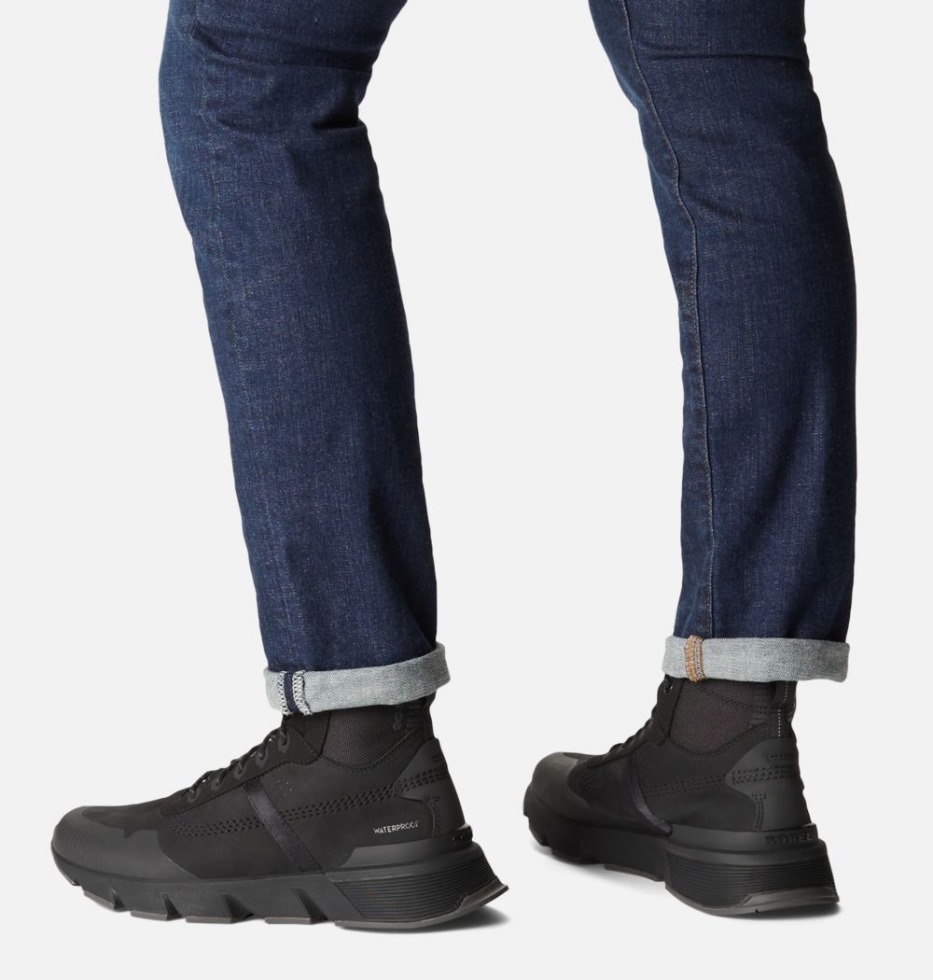 Schwarz-schwarz Sorel Schweiz Herren Kinetic Rush Halbschuhe