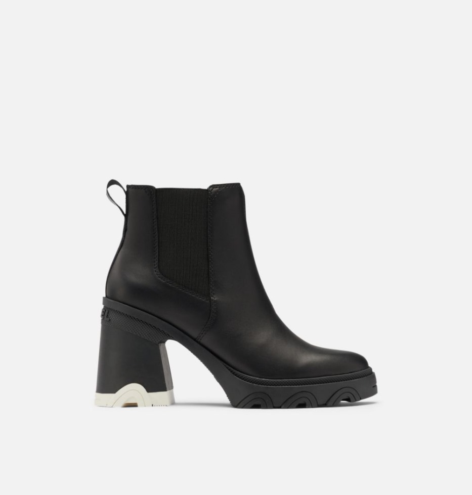 Schwarz-schwarz Sorel Schweiz Damen Brex Heel Chelsea Bootie