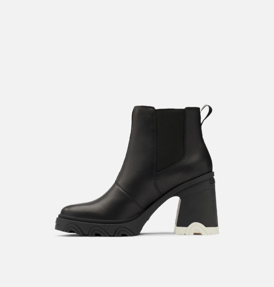 Schwarz-schwarz Sorel Schweiz Damen Brex Heel Chelsea Bootie