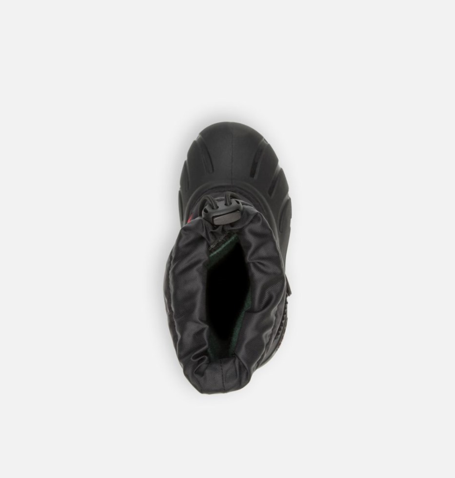 Schwarz-hellrot Sorel Switzerland Flurry Kinderstiefel