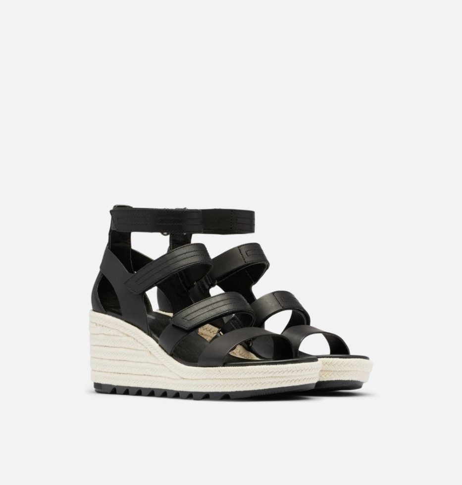 Black-chalk Cameron Damen-keilsandale Mit Mehreren Riemen Sorel Schweiz