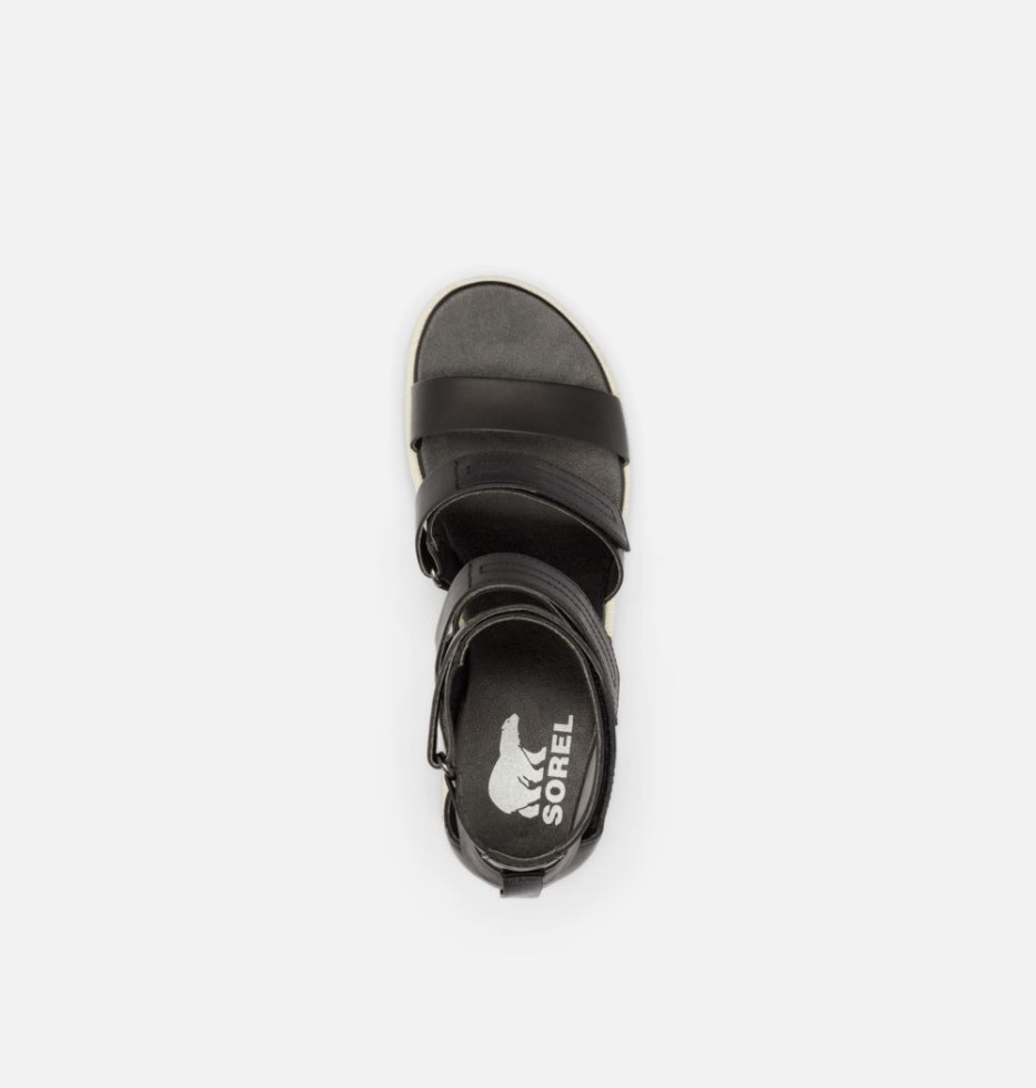 Black-chalk Cameron Damen-keilsandale Mit Mehreren Riemen Sorel Schweiz
