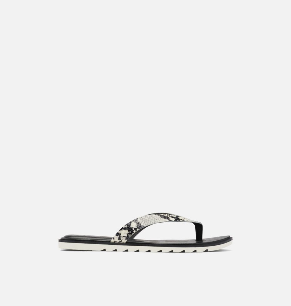 Black-chalk Damen Ella Ii Flip Sandale Sorel Schweiz