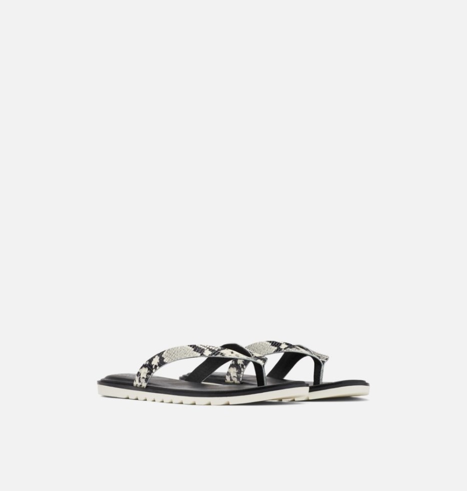 Black-chalk Damen Ella Ii Flip Sandale Sorel Schweiz