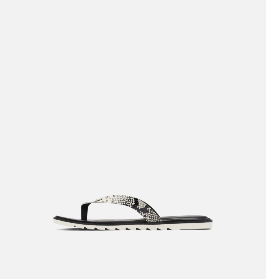 Black-chalk Damen Ella Ii Flip Sandale Sorel Schweiz