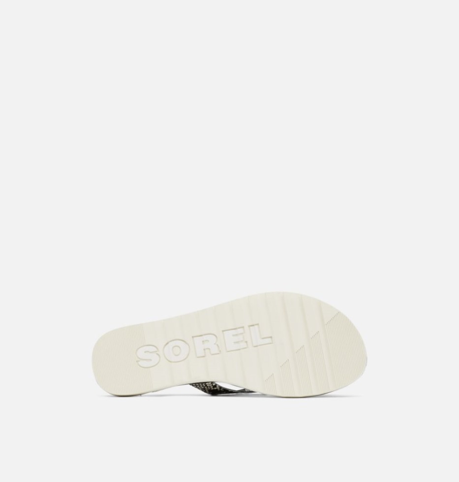 Black-chalk Damen Ella Ii Flip Sandale Sorel Schweiz