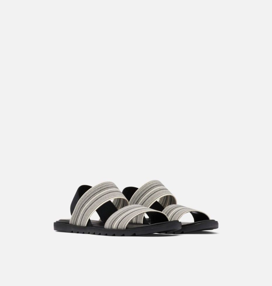 Black-chalk Ella Ii Damensandale Mit Zwei Riemen Sorel Schweiz