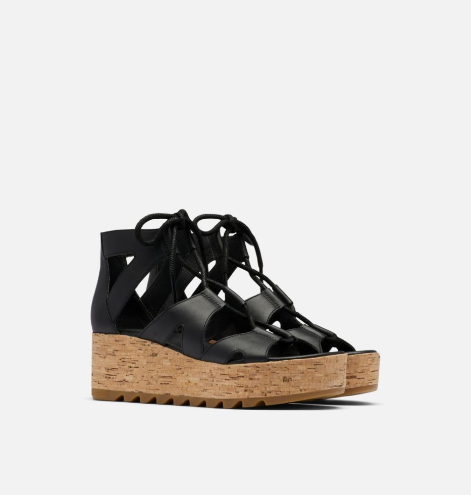 Black-gum 2 Cameron Flache Keilsandalen Aus Spitze Für Damen Sorel Schweiz