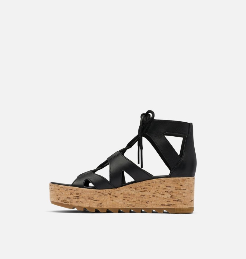 Black-gum 2 Cameron Flache Keilsandalen Aus Spitze Für Damen Sorel Schweiz