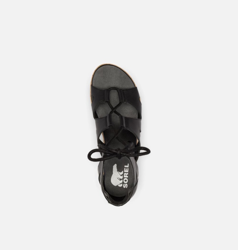 Black-gum 2 Cameron Flache Keilsandalen Aus Spitze Für Damen Sorel Schweiz