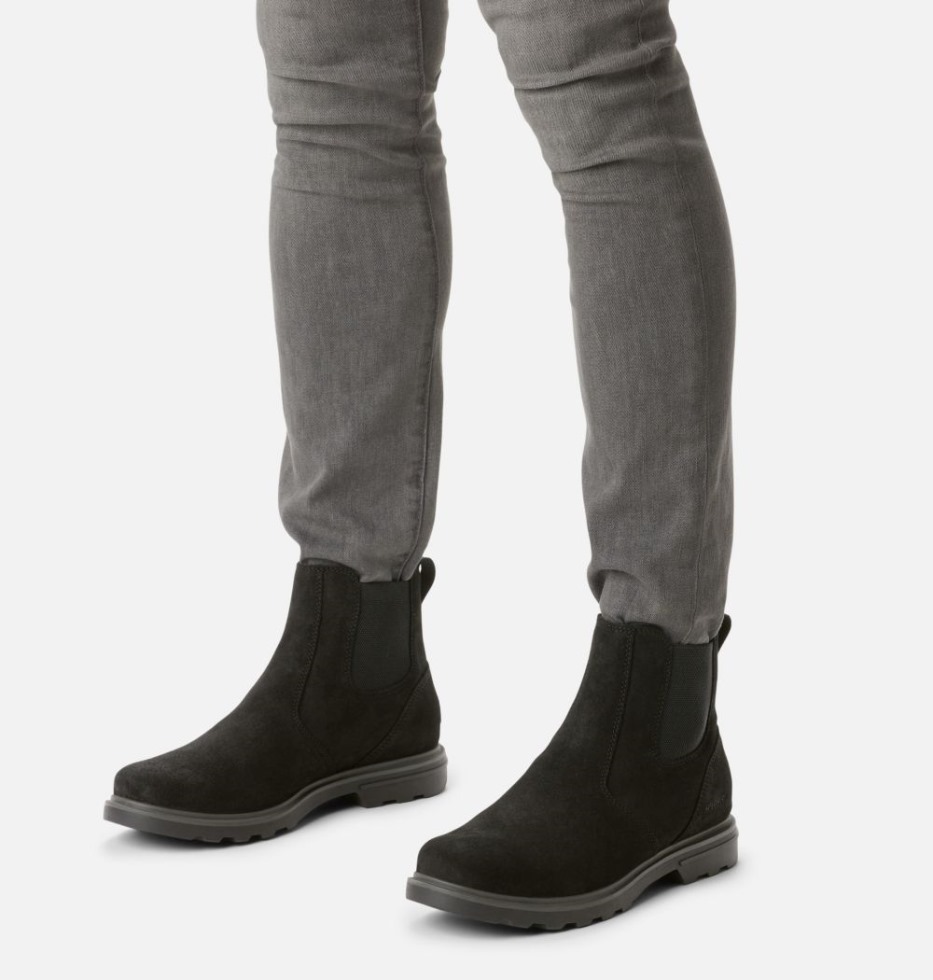 Black-jet Sorel Schweiz Carson Chelsea Boot Für Herren