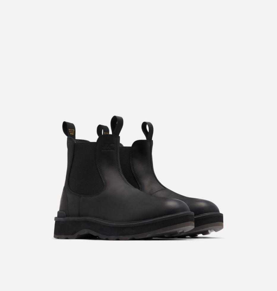 Black-Jet Sorel Schweiz Herren-Chelsea-Stiefel In High-Line-Optik