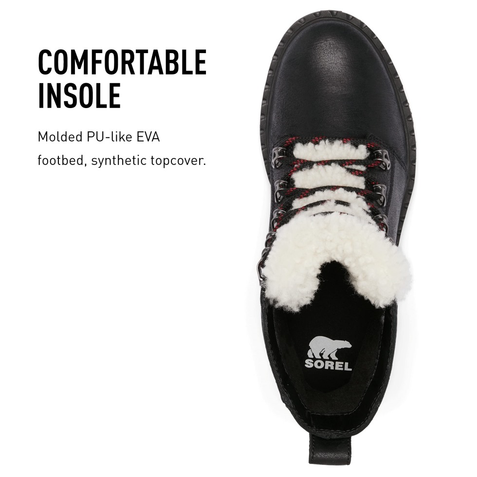 Schwarz Nachtaktiv Rot Lennox Regenstiefel Aus Spitze Wasserdichte Lederstiefel Für Damen Sorel Schweiz