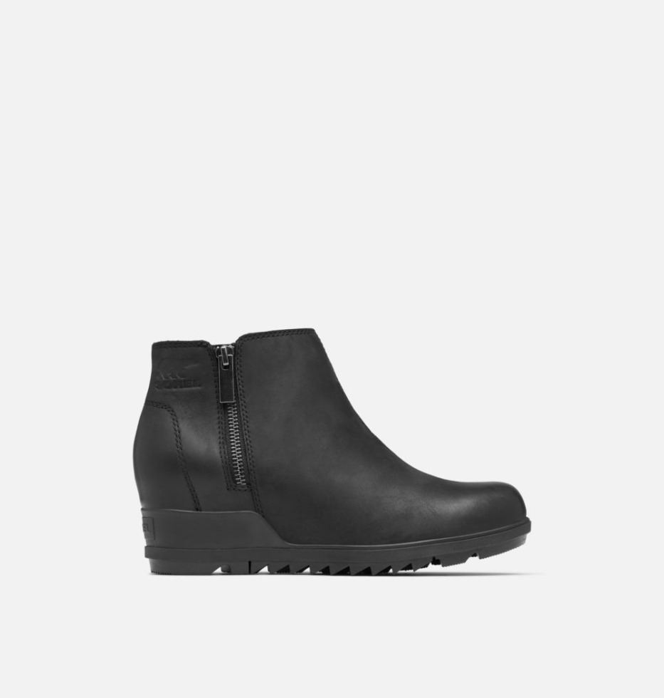 Black-Sea Salt Sorel Schweiz Damen Evie Zip Wedge Bootie
