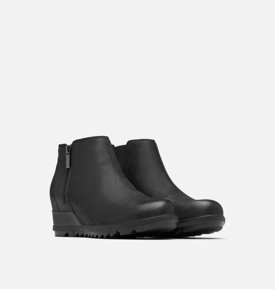 Black-Sea Salt Sorel Schweiz Damen Evie Zip Wedge Bootie