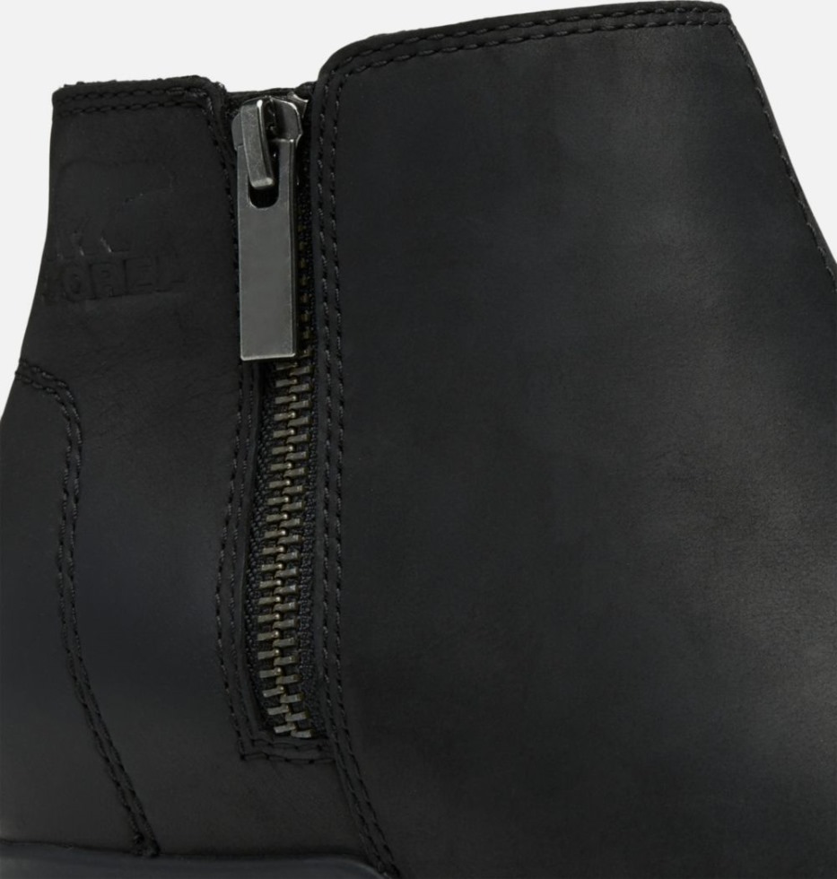 Black-Sea Salt Sorel Schweiz Damen Evie Zip Wedge Bootie