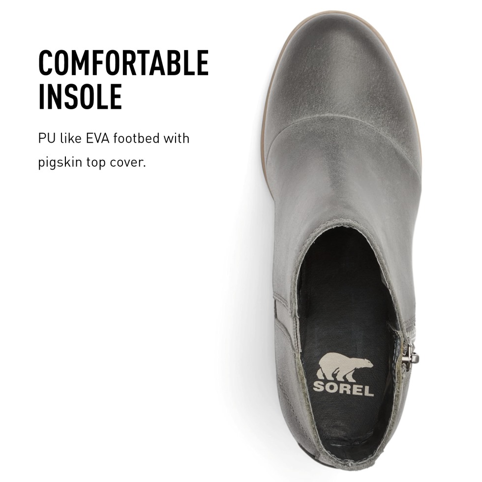 Black-sea Salt Sorel Schweiz Damen Joan Uptown Zip Bootie