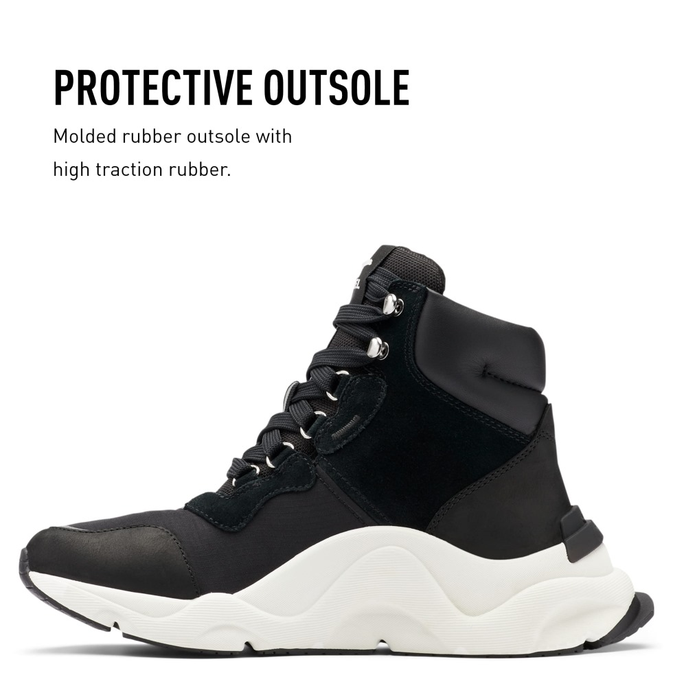 Black Sea Salt Sorel Kinetic Rnegd Conquest Boot Wasserdichte Lederwinterstiefel Für Damen