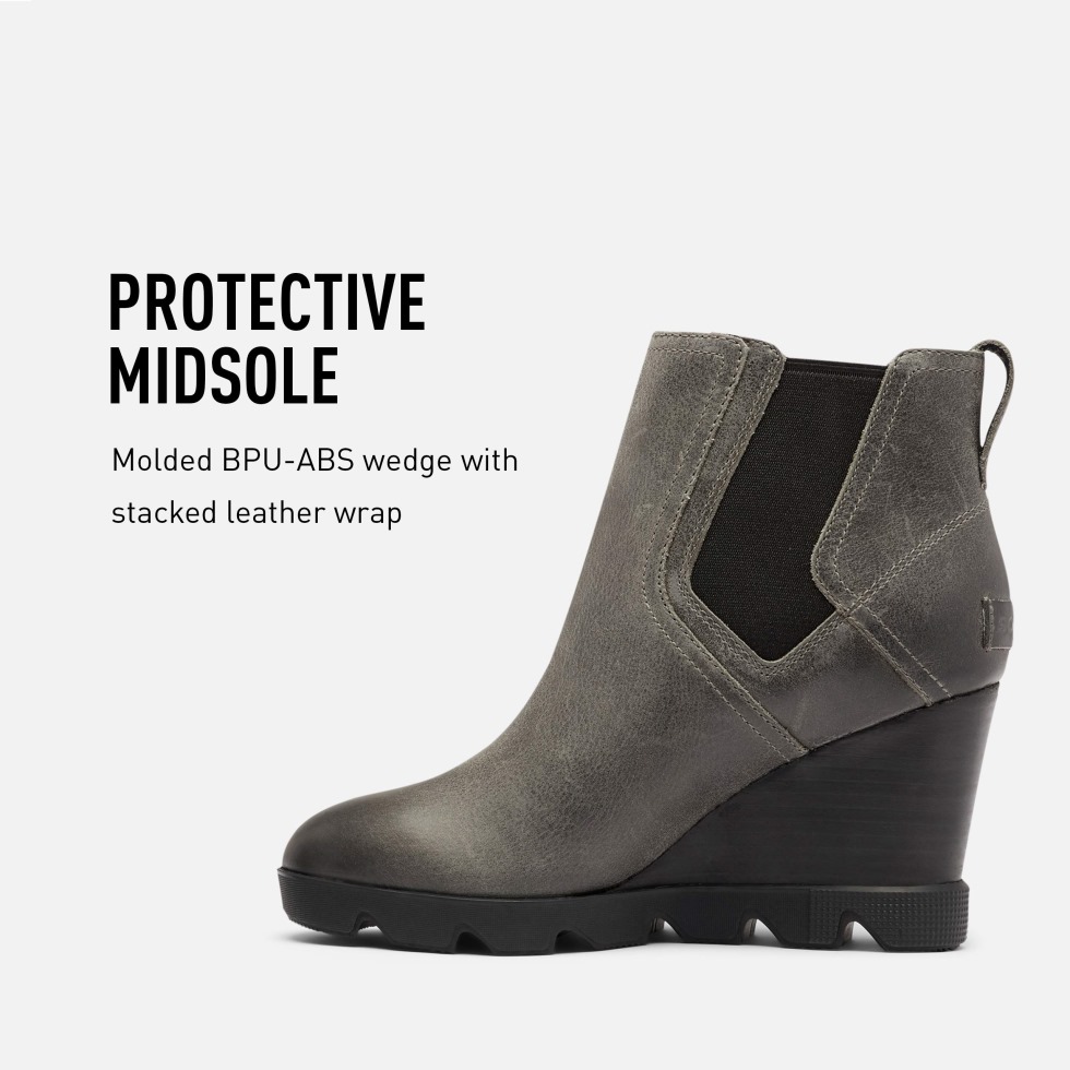 Schwarz/silber/salbei Sorel Schweiz Damen Joan Uptown Chelsea Boot Regenwasserfest