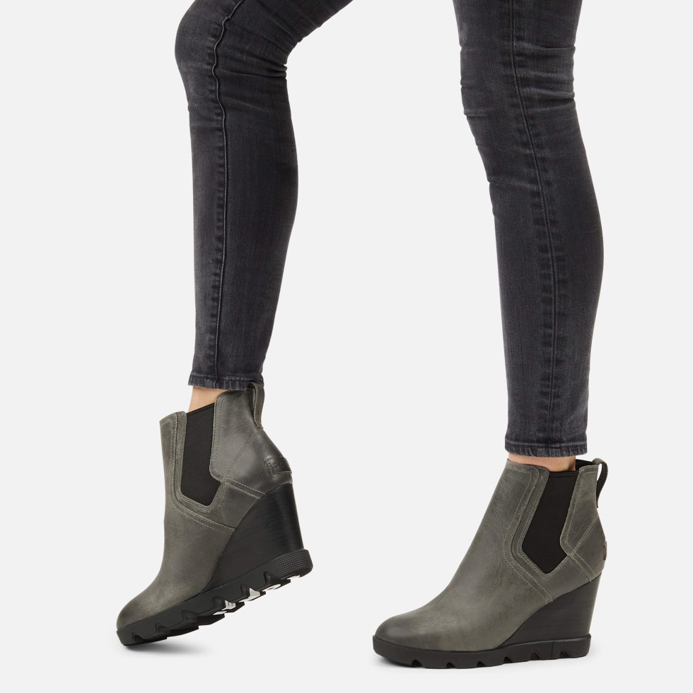 Schwarz/silber/salbei Sorel Schweiz Damen Joan Uptown Chelsea Boot Regenwasserfest