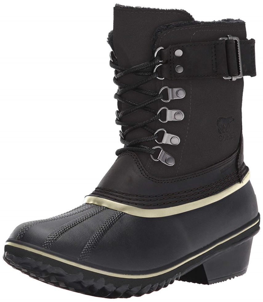 Schwarz Silber Salbei Sorel Schweiz Frauen Winter Ausgefallene Spitze Ii Mittelkalb Stiefel