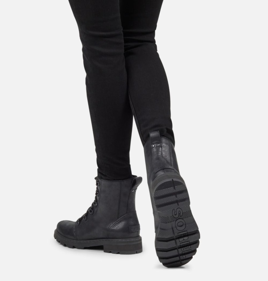 Black Sorel Switzerland Wasserfester Lennox-Schnürstiefel Für Damen