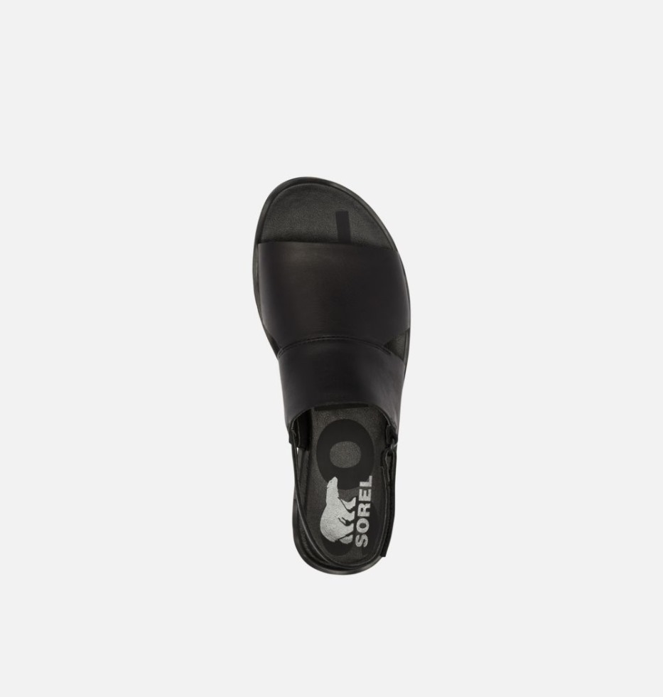 Schwarz-weiß Sorel Switzerland Ella Ii Slingback Sandale Für Damen