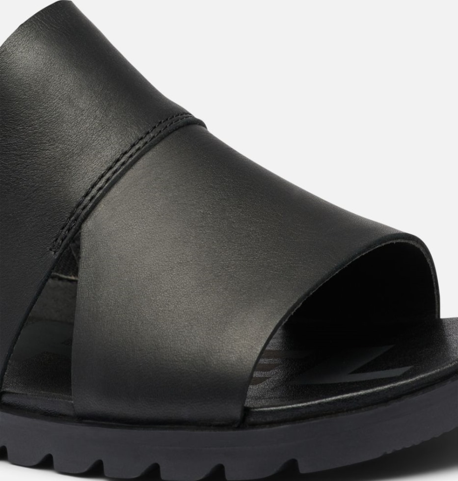 Schwarz-weiß Sorel Switzerland Ella Ii Slingback Sandale Für Damen