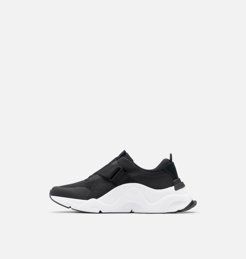 Schwarz-weiß Sorel Switzerland Kinetic Rnegd Riemensneaker Für Damen