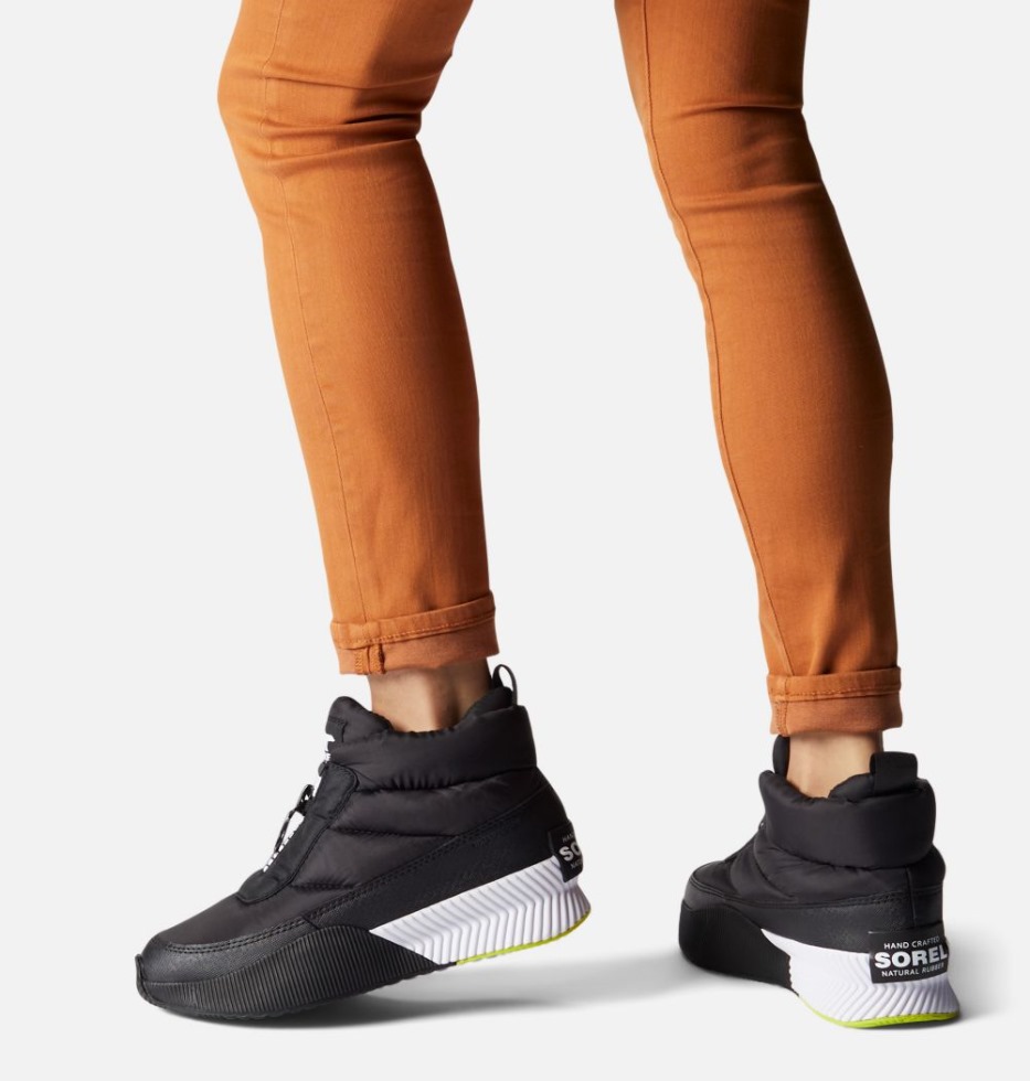 Schwarz-weiß Sorel Schweiz Out N About Iii Bauschiger Reißverschlussstiefel Für Damen