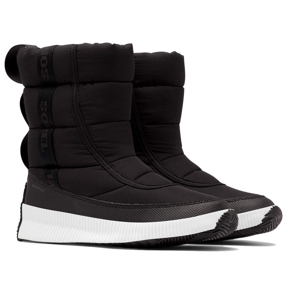 Schwarze Damenstiefel Out N About Puffy Mid Sorel Schweiz