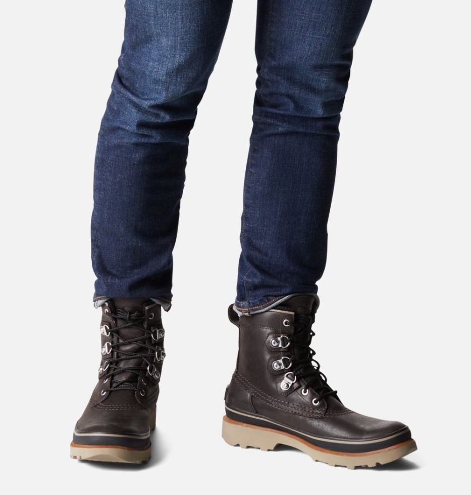 Geschwärzter Schwarzer Karibu-straßenstiefel Für Herren Sorel Schweiz