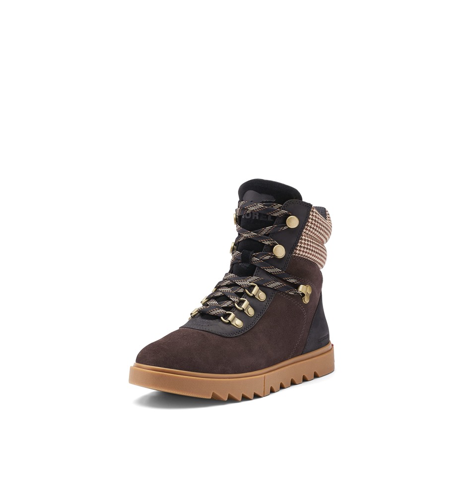 Blackened Brown Black Sorel Damen Joan Of Arctic Next Lite Wanderstiefel Wasserdichtes Leder
