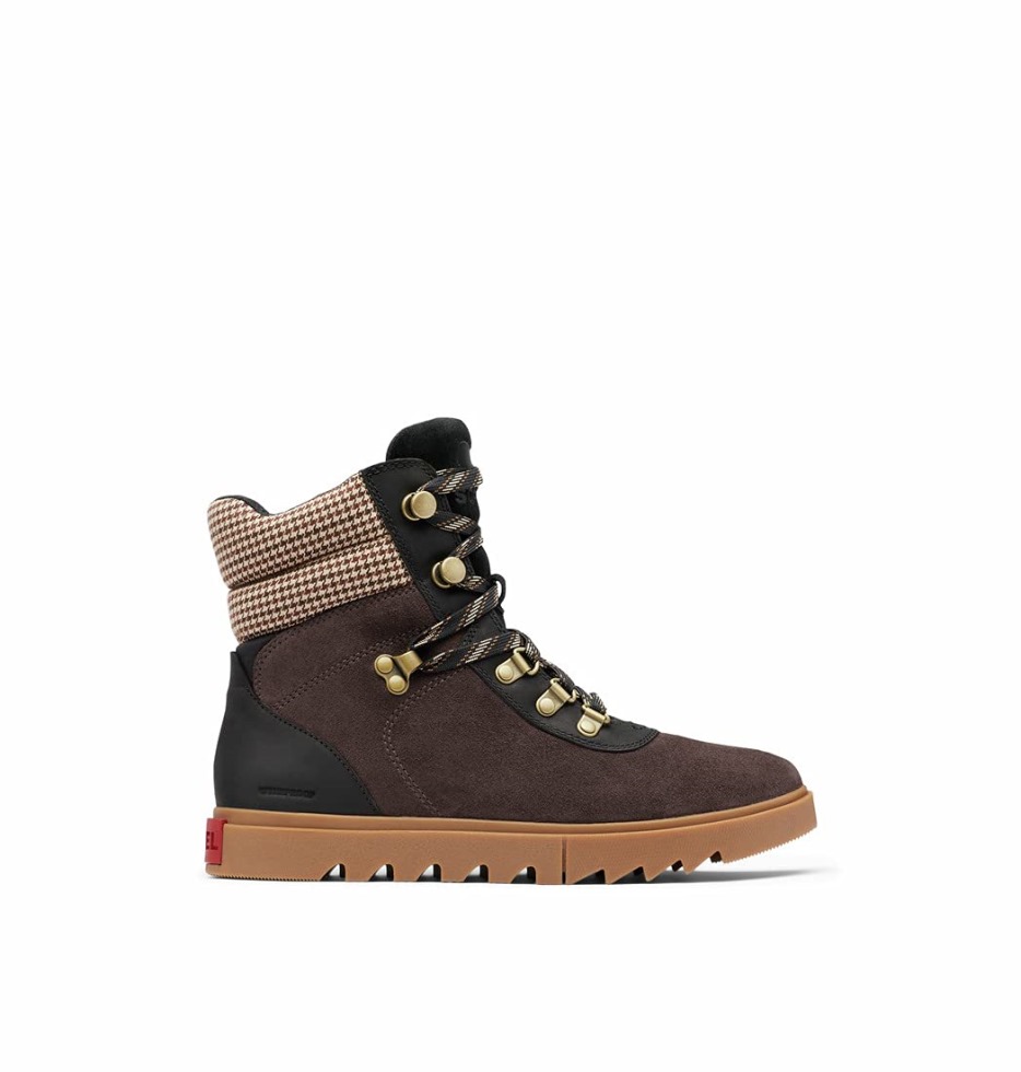 Blackened Brown Black Sorel Damen Joan Of Arctic Next Lite Wanderstiefel Wasserdichtes Leder