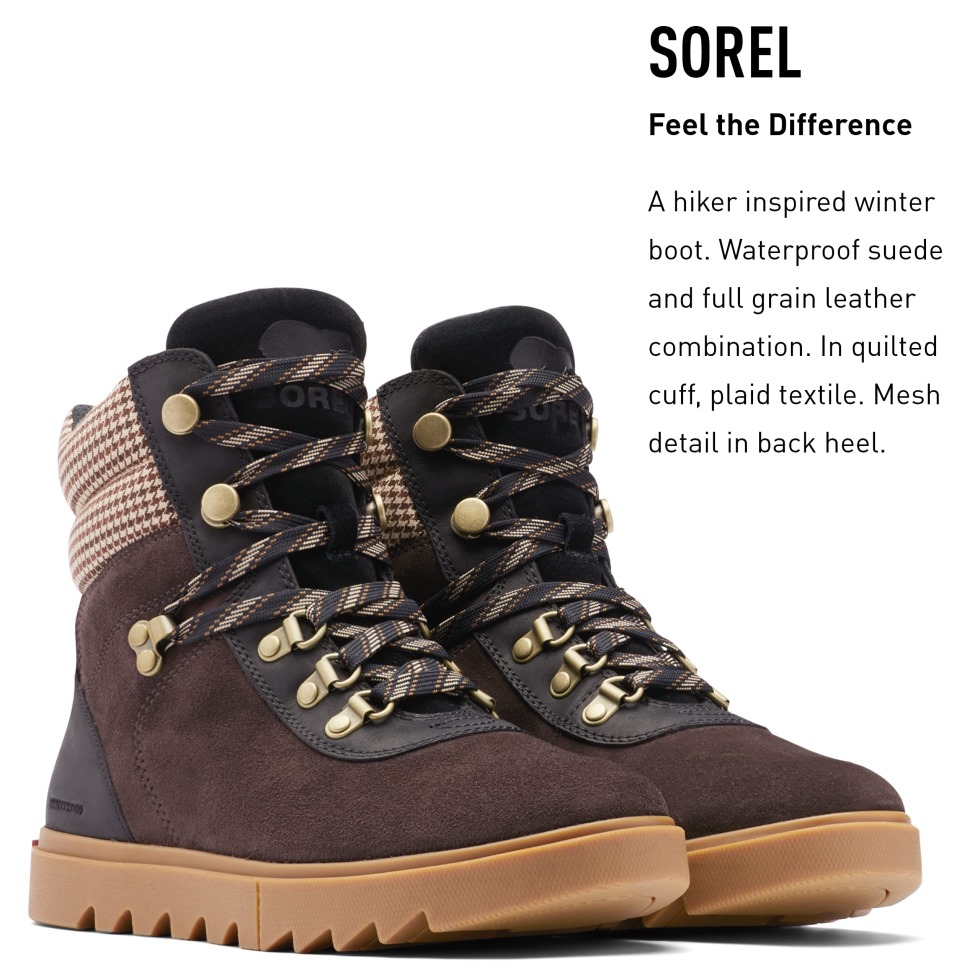 Blackened Brown Black Sorel Damen Joan Of Arctic Next Lite Wanderstiefel Wasserdichtes Leder