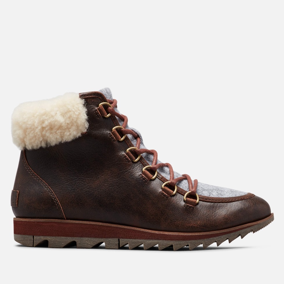 Brauner Burro Sorel Schweizer Harlow Spitze Gemütlicher Schneestiefel Für Damen
