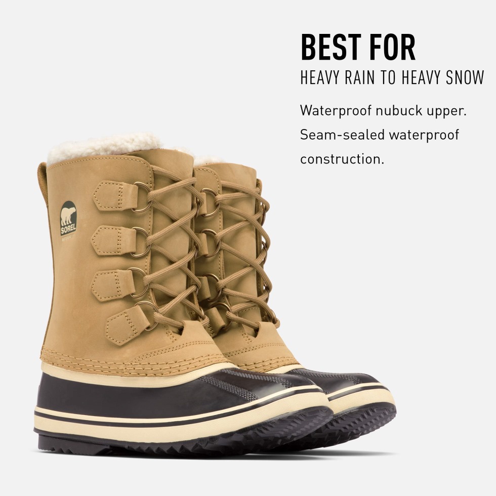 Buff Black Sorel Schweiz Damen Winterstiefel 1964 Pac 2 Wp