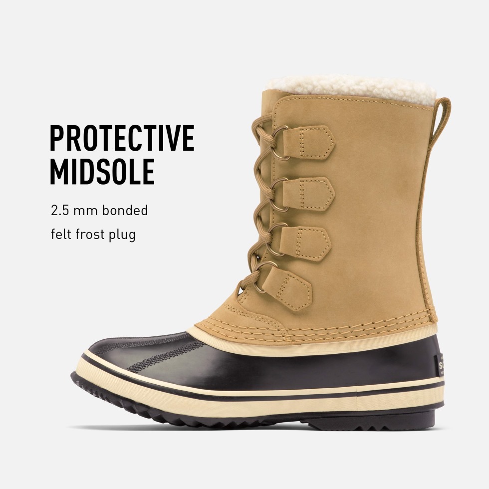 Buff Black Sorel Schweiz Damen Winterstiefel 1964 Pac 2 Wp