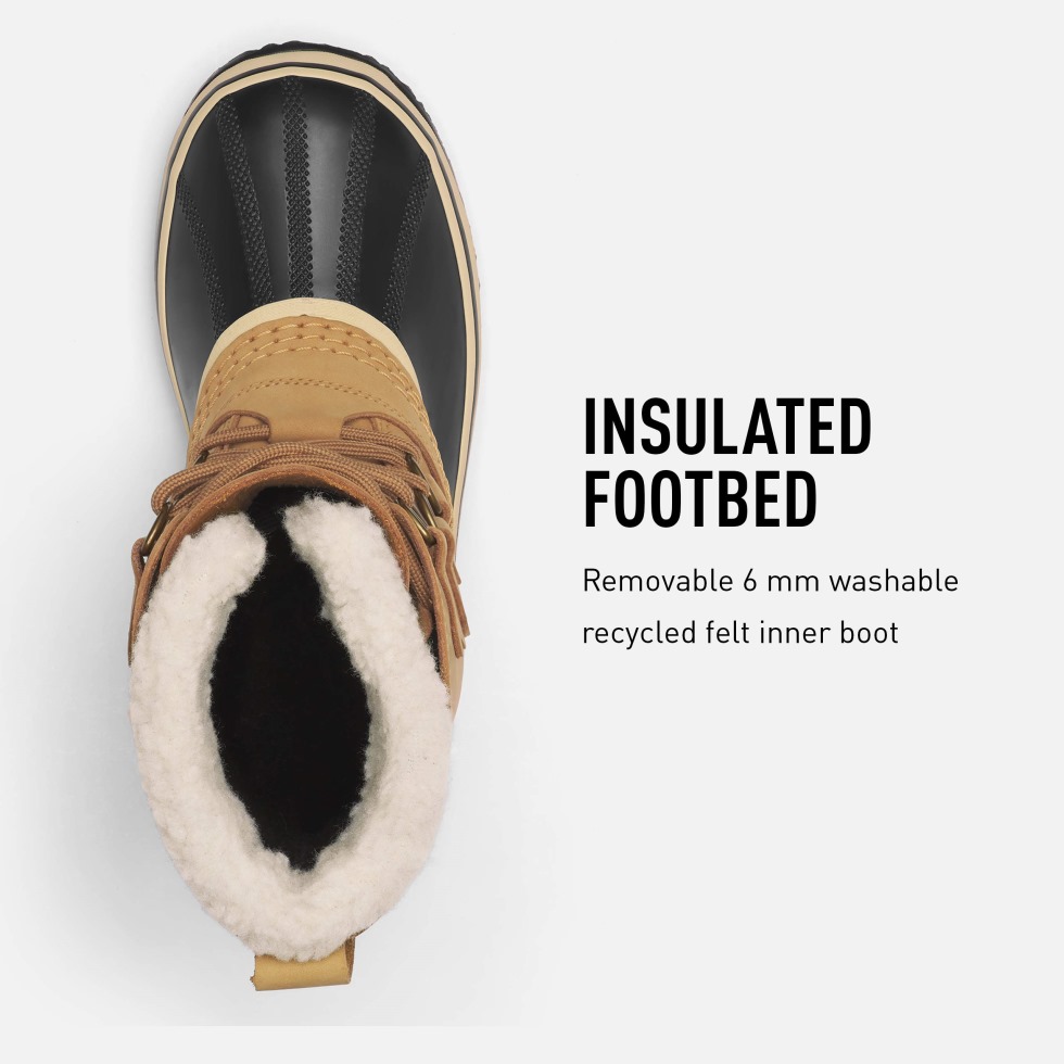 Buff Black Sorel Schweiz Damen Winterstiefel 1964 Pac 2 Wp