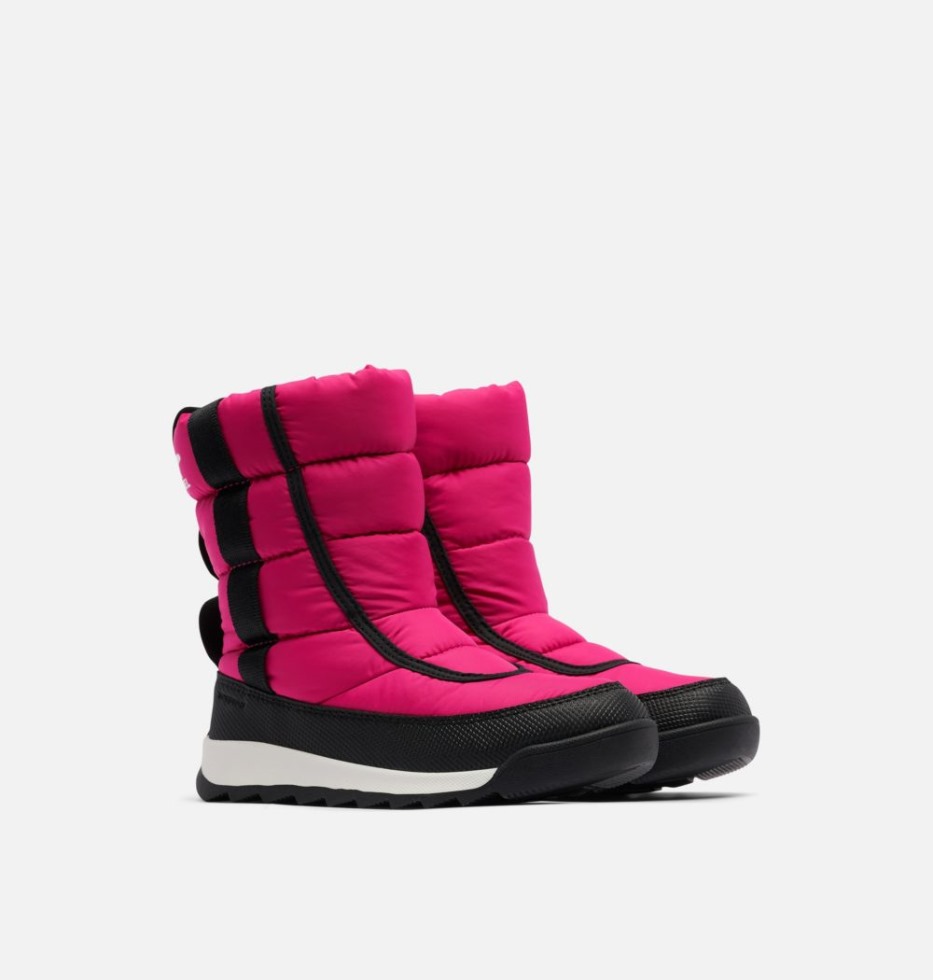 Cactus Pink-black Sorel Switzerland Whitney Ii Bauschiger Halbstiefel Für Kinder