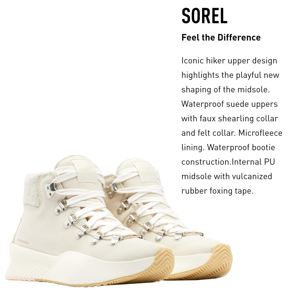 Kreide Seesalz Damen Out 'n About Iii Conquest Wasserdichter Stiefel Sorel Schweiz