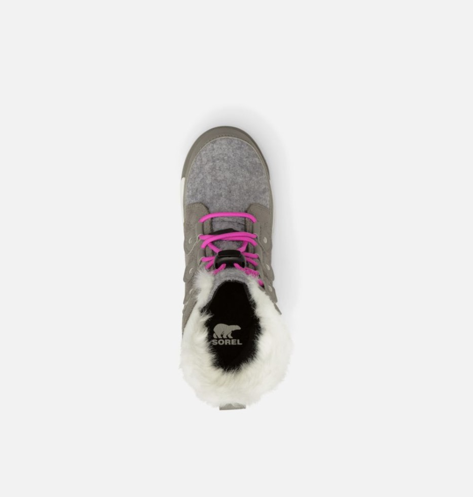 Whitney Ii Joan Schnürstiefel Für Kinder Quarry-bright Lavender Sorel Switzerland