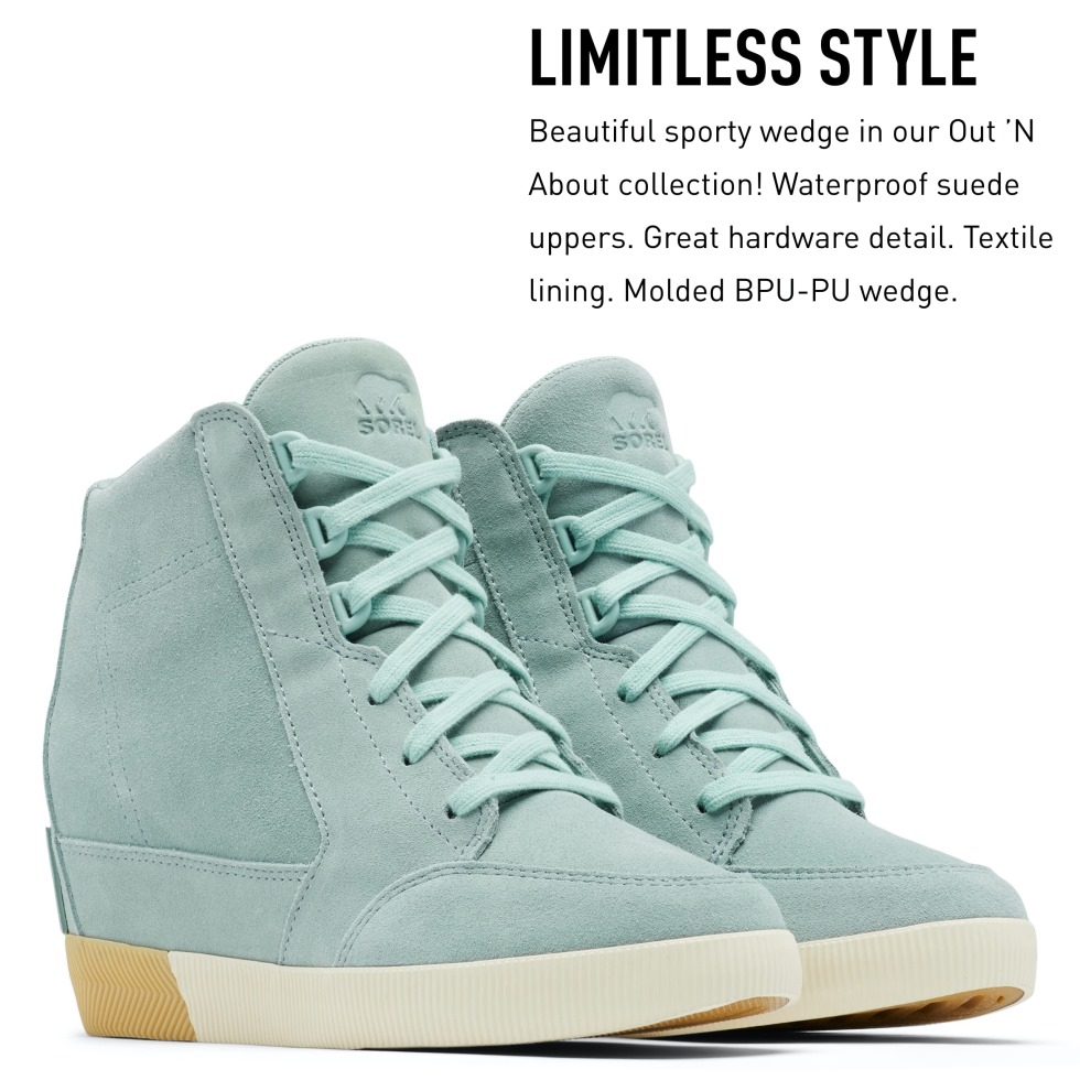 Cremige Blaue Kreide Damen Out 'n About Keilstiefel Sorel Schweiz