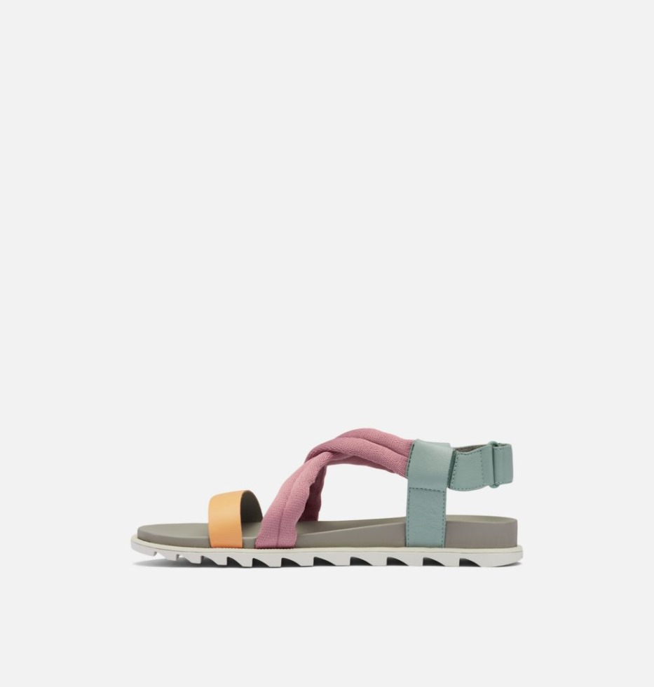 Crushed Blue-chrome Grey Sorel Switzerland Roaming Decon Damensandale