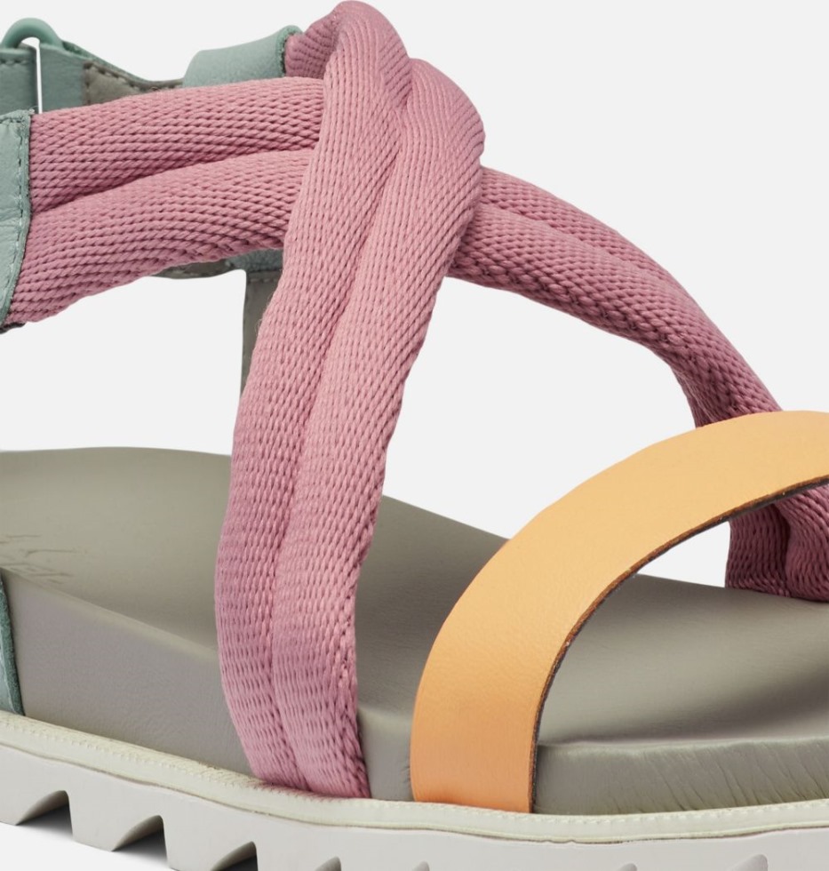 Crushed Blue-chrome Grey Sorel Switzerland Roaming Decon Damensandale