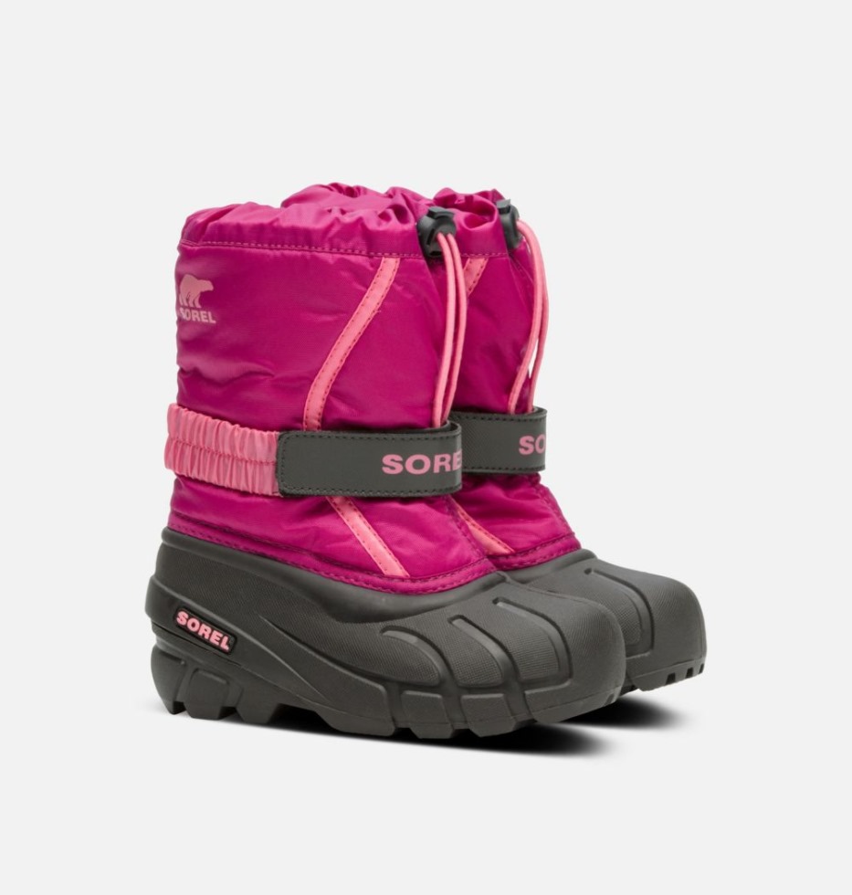 Flurry Boots Für Kinder In Deep Blush-tropic Pink Sorel Switzerland