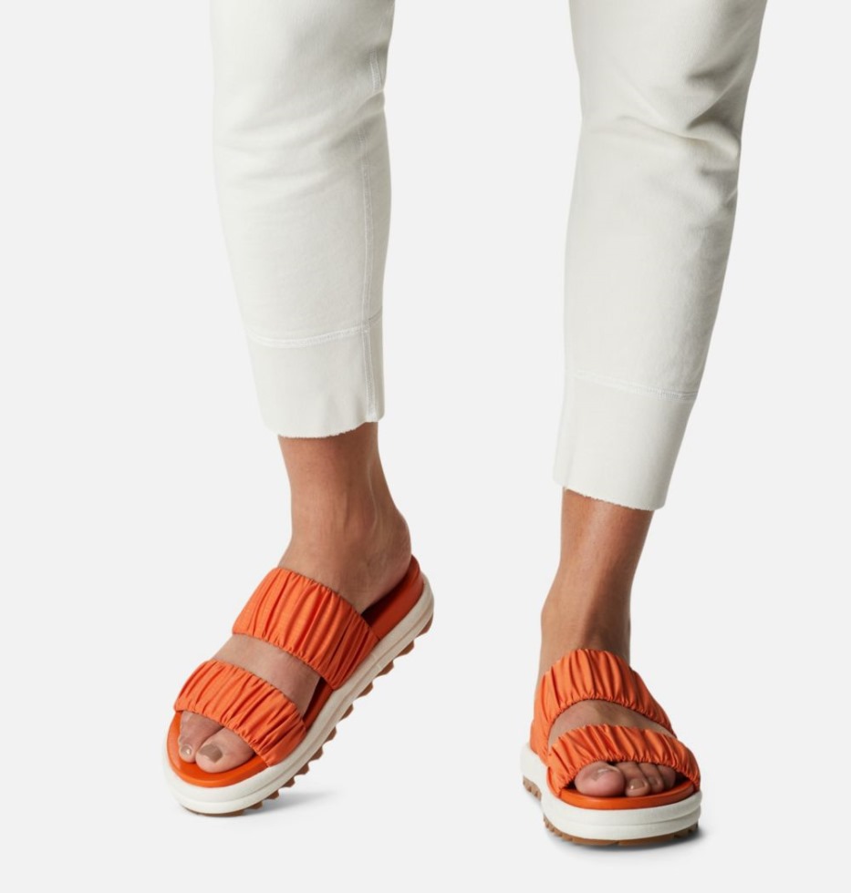 Desert Sun-Chalk Sorel Schweiz Roaming Slide-Sandale Mit Zwei Riemen Für Damen