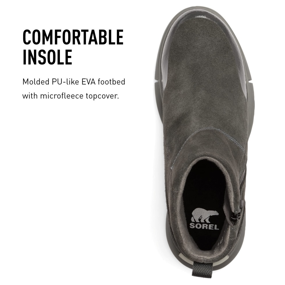 Grey Sorel Switzerland Explorer Ii Bootie Wasserdichte Winterstiefel Aus Leder