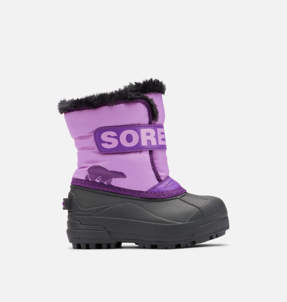 Gumdrop-Purple Violet Sorel Schweiz Schneekommandanten-Stiefel Für Kleinkinder