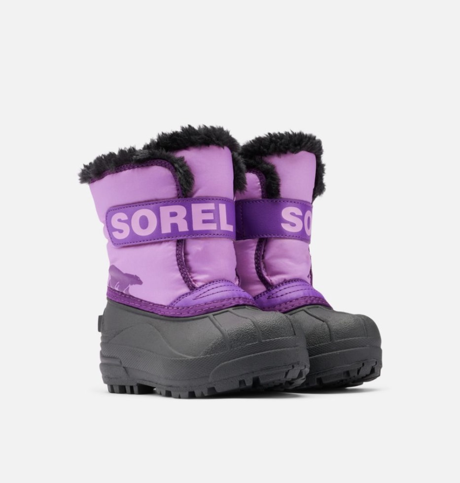 Gumdrop-Purple Violet Sorel Schweiz Schneekommandanten-Stiefel Für Kleinkinder
